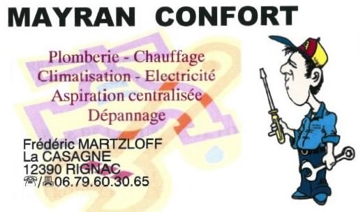 Carte de visite de Mayran confort