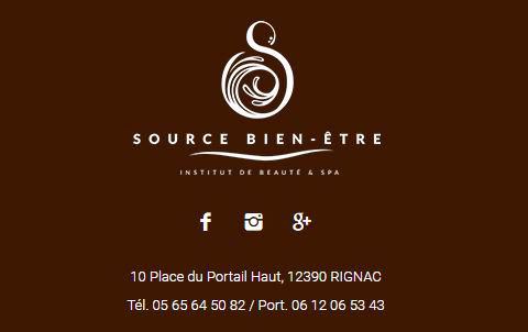 Carte de visite de Source bien être